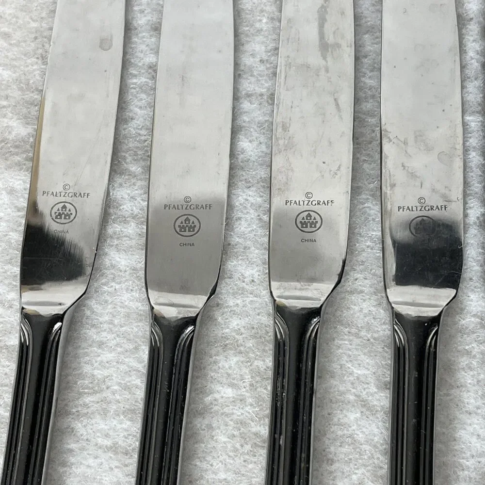 Lot Of 8 Pfaltzgraff MARGATE Dinner Knives 8 7/8